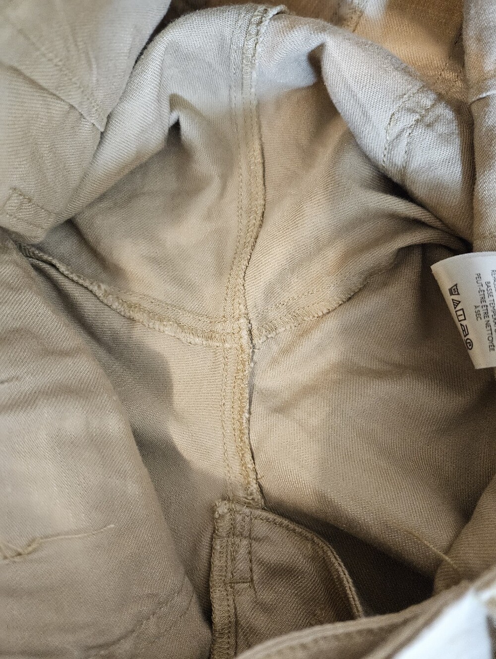Anthropologie Maeve Colette Pants 25 Linen Wide Leg Tan Cropped High Rise - Picture 10 of 15